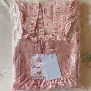 Hill House x Bridgerton Ellie Nap Dress Pink XS
